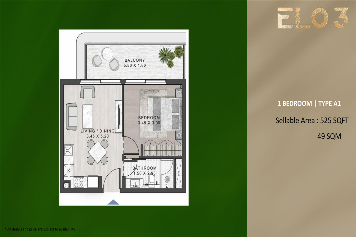 1 Bed Type A1